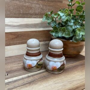 Vintage Stoneware Salt & Pepper Shakers